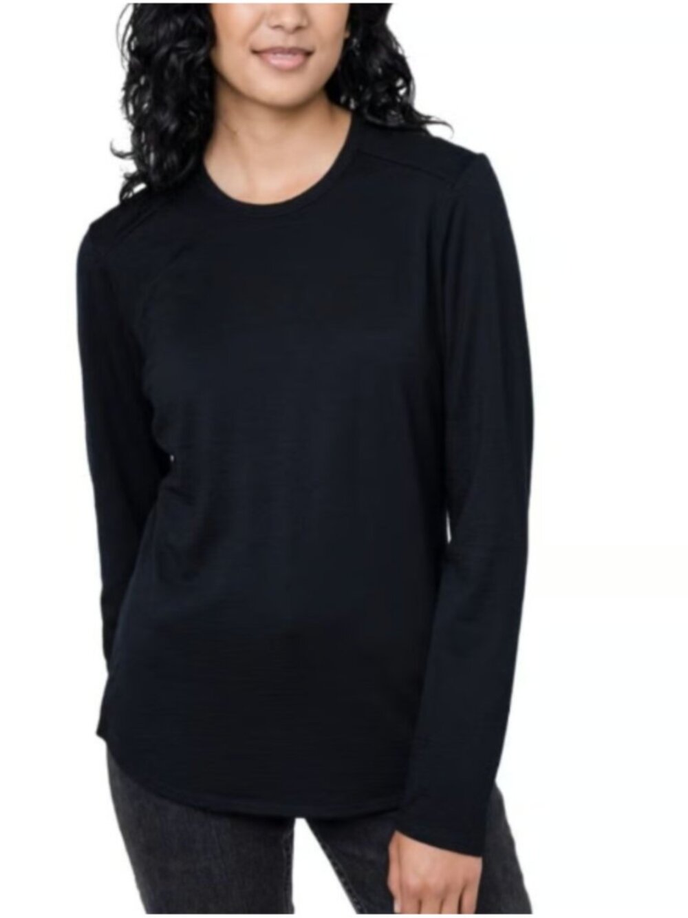 Segments Ladies' Merino Wool Black Top Size L